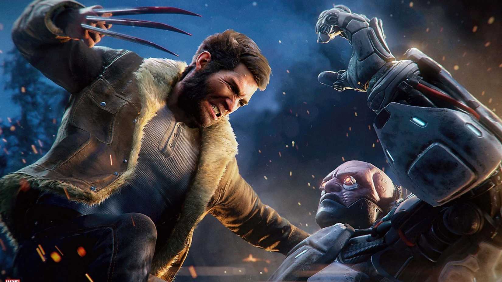 Wolverine fighting a cyborg enemy - Marvel's Wolverine