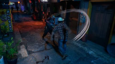 Wolvering mauling some enemies in a Japanese alleyway - Marvel's Wolverine