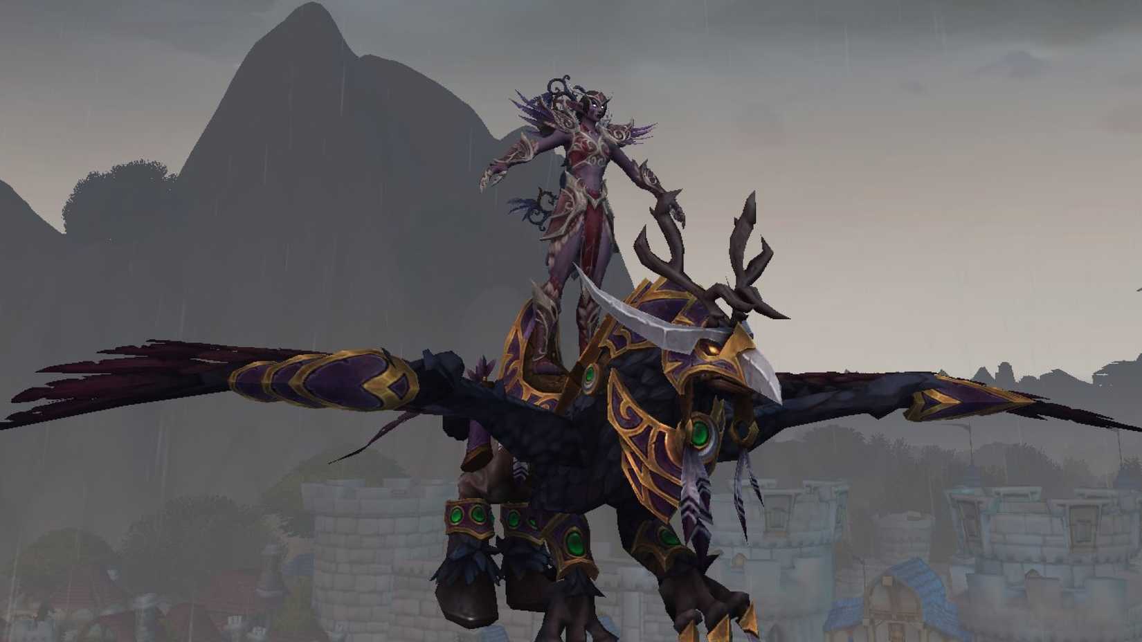 world of warcraft midnight alpha night elf a pose