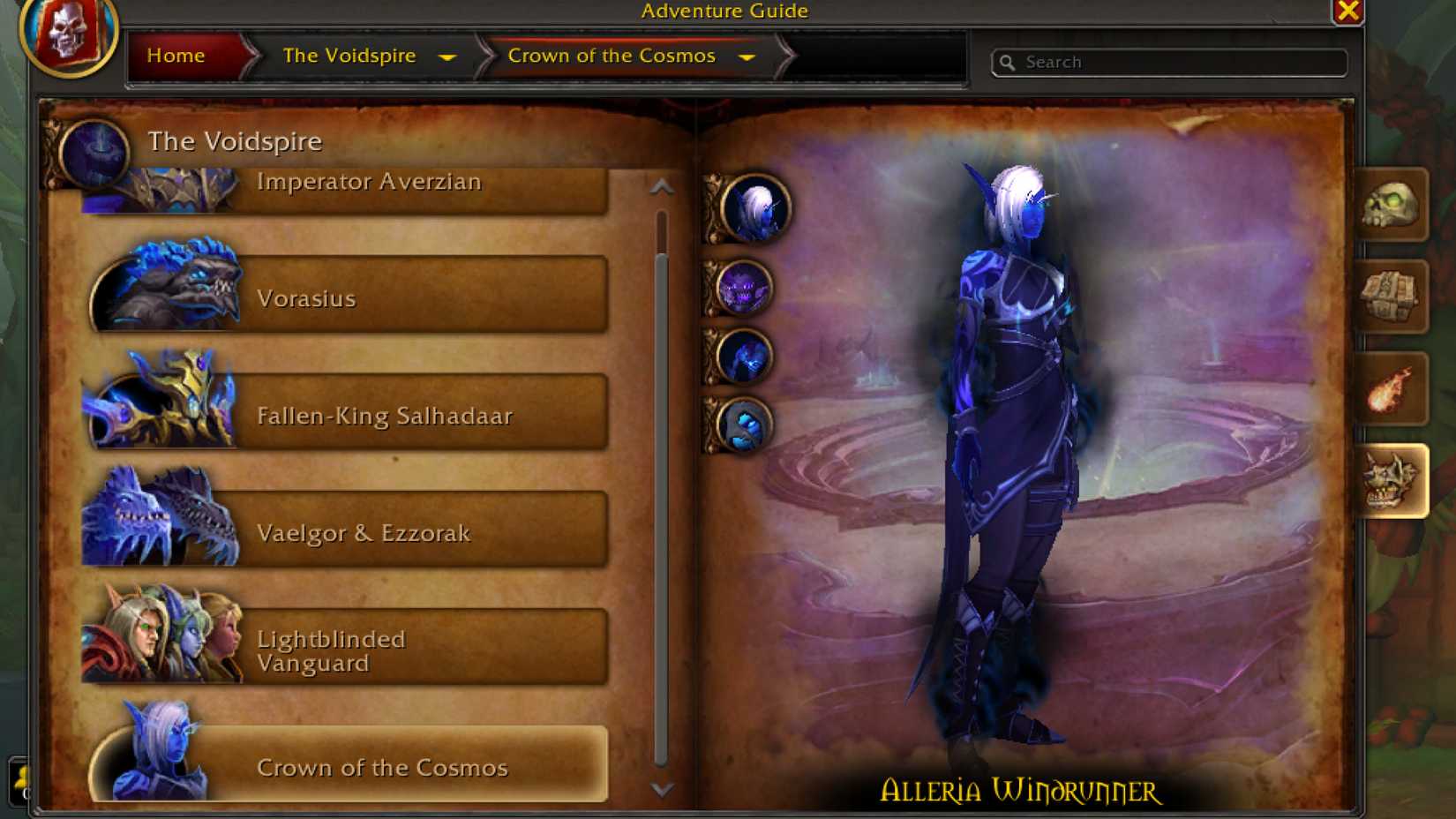 world of warcraft midnight alpha raid boss the voidspire crown of the cosmos alleria windrunner