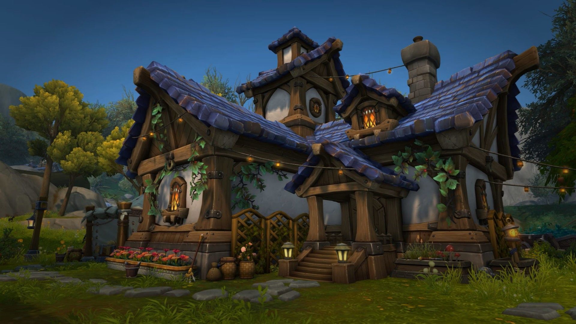 Exemplo de uma habitação humana em World of Warcraft: Midnight.