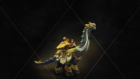 world of warcraft trader's gilded brutosaur black background