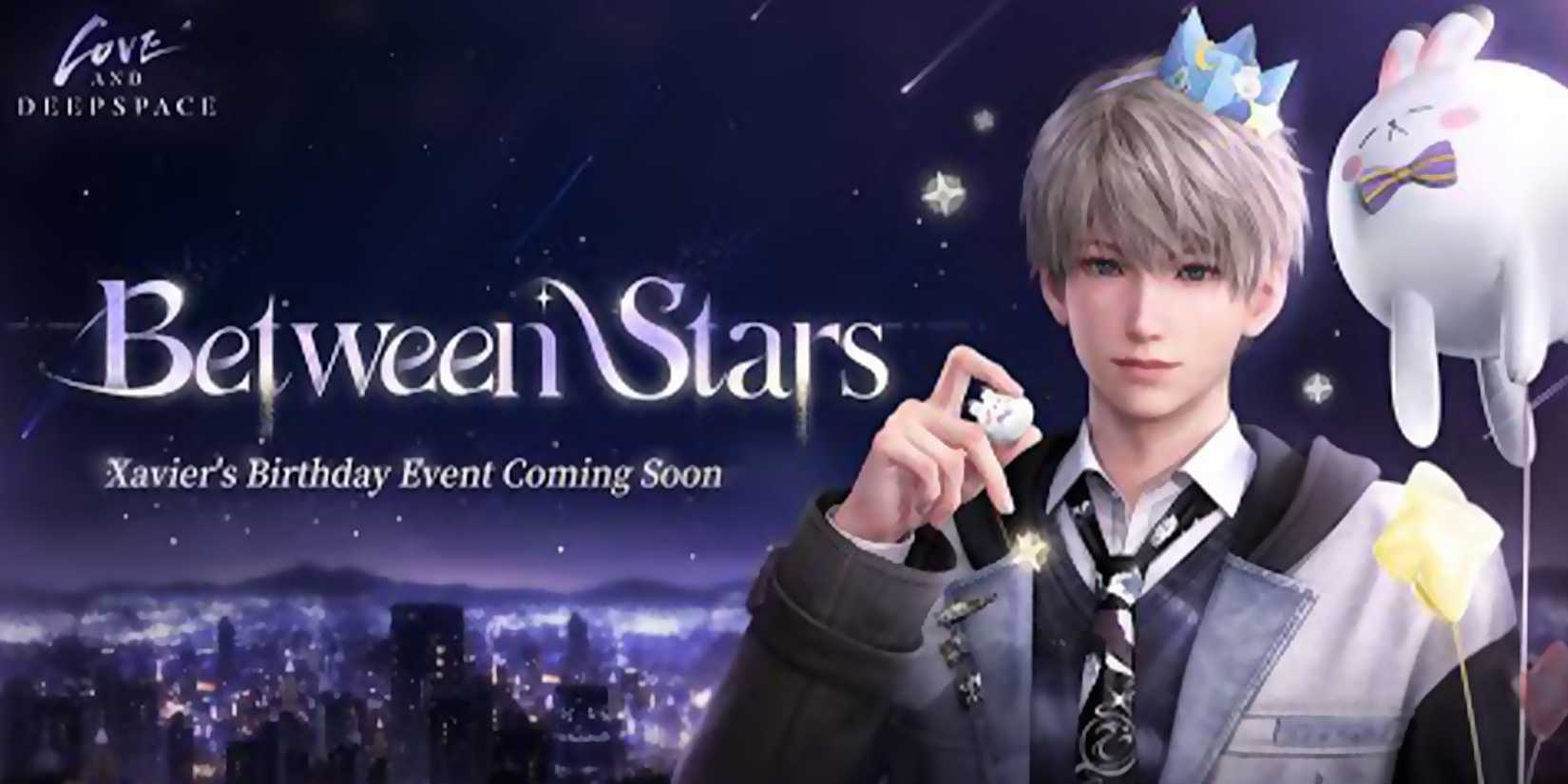 xavier 2nd birthday banner between stars in love and deepspace