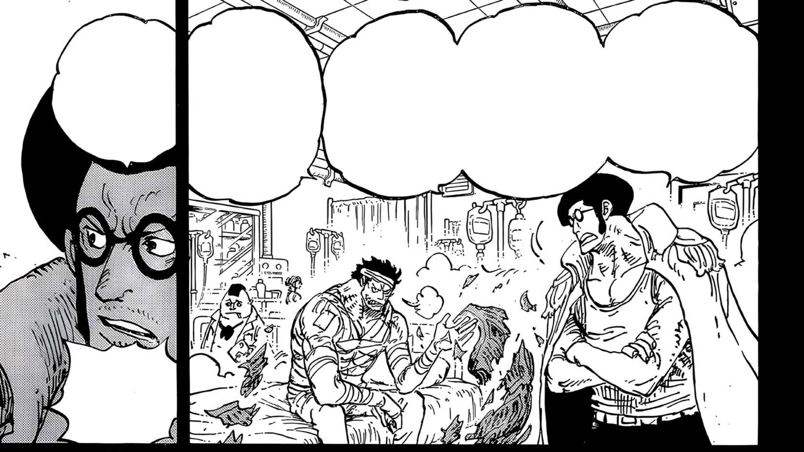 Sengoku and Garp of One Piece Chapter 1166