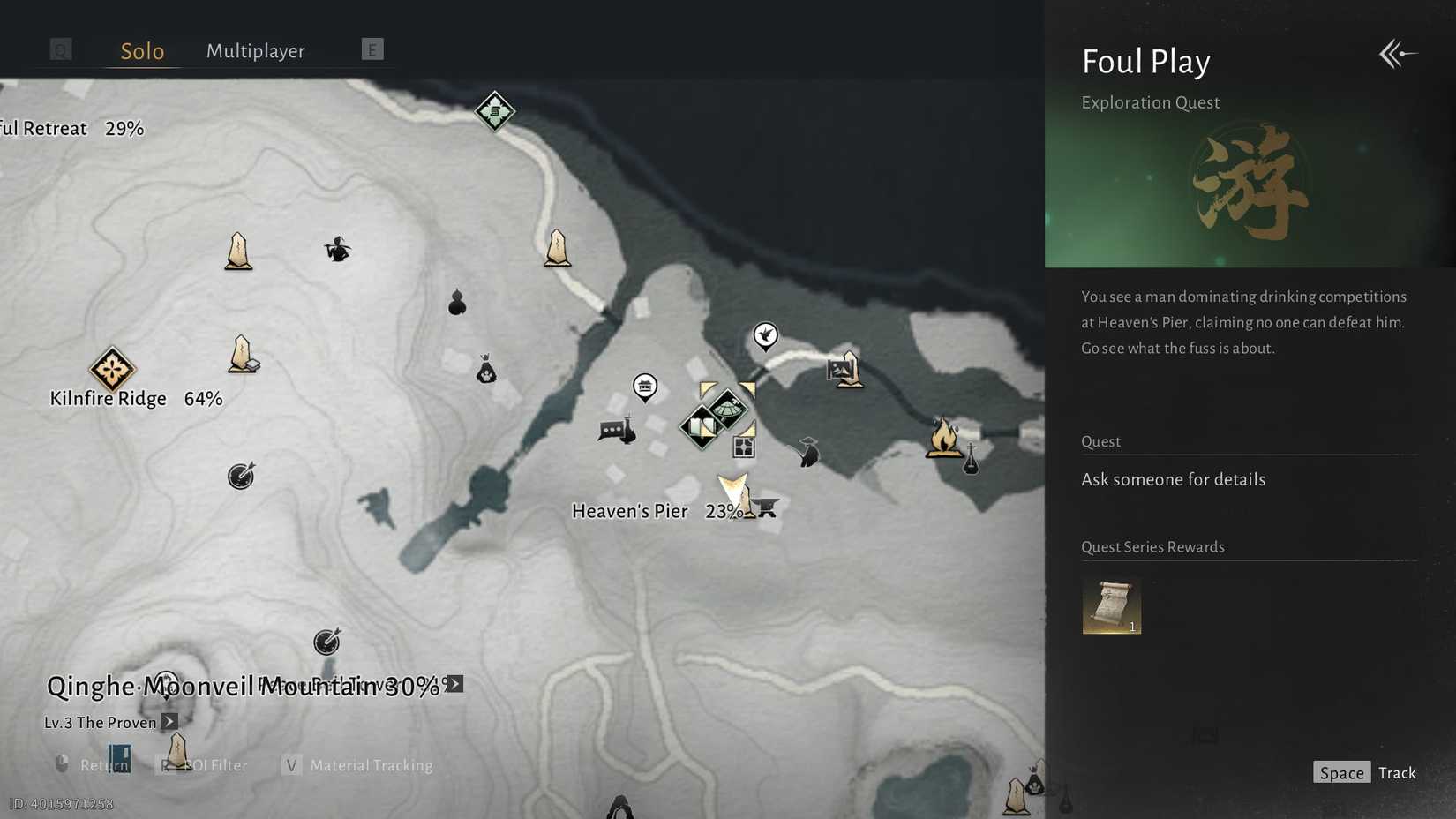 Where Winds Meet Foul Play quest map location