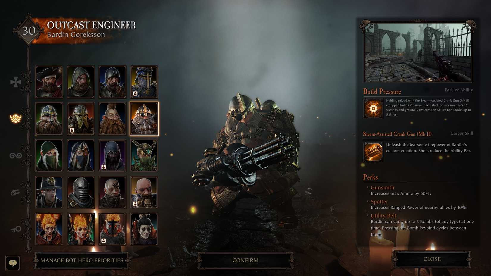 Vermintide 2 Outcast Engineer Bardin