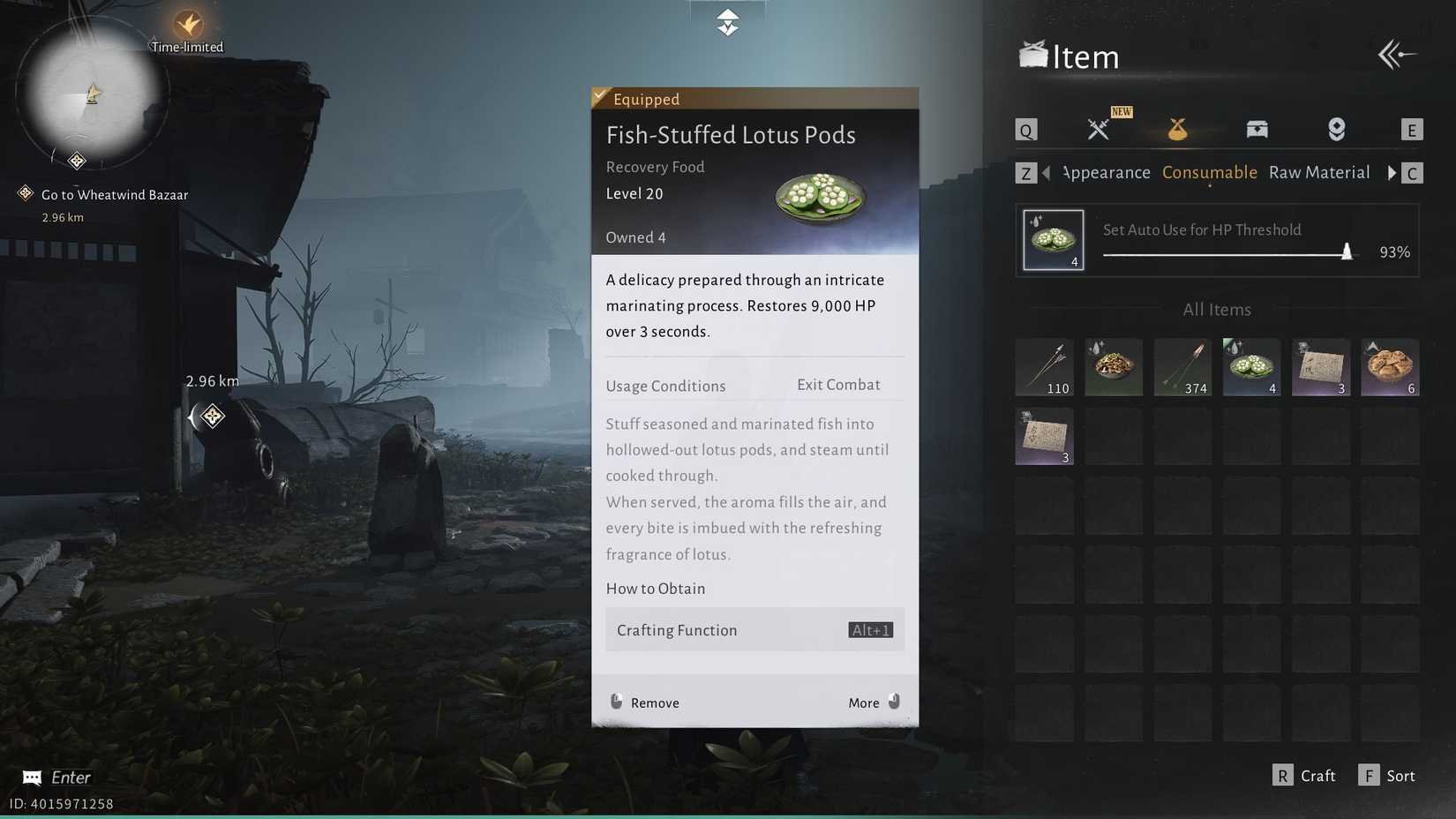 Where Winds Meet Lotus Pod Food