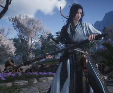 Where Winds Meet Thundercry Blade Ready Pose