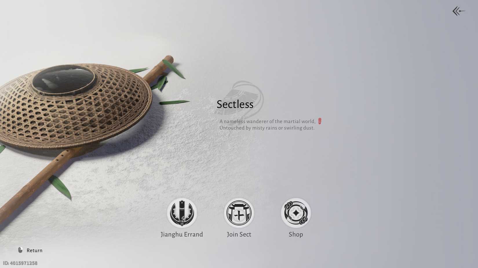 Where Winds Meet Sect Menu