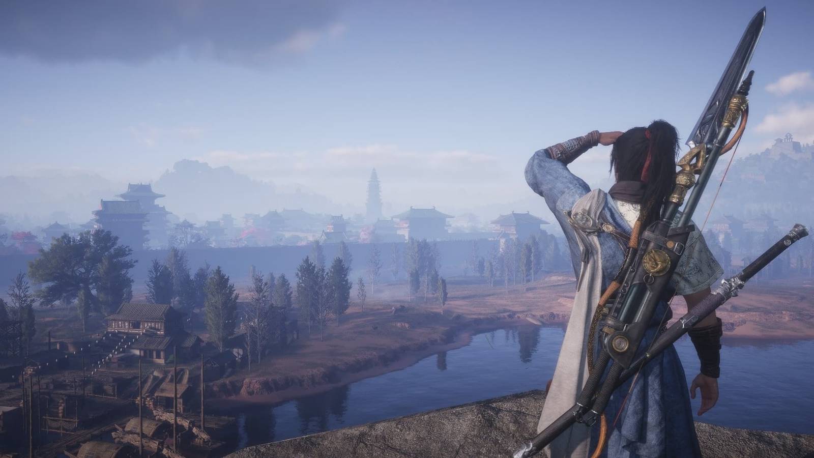 Where Winds Meet Kaifeng in the distance