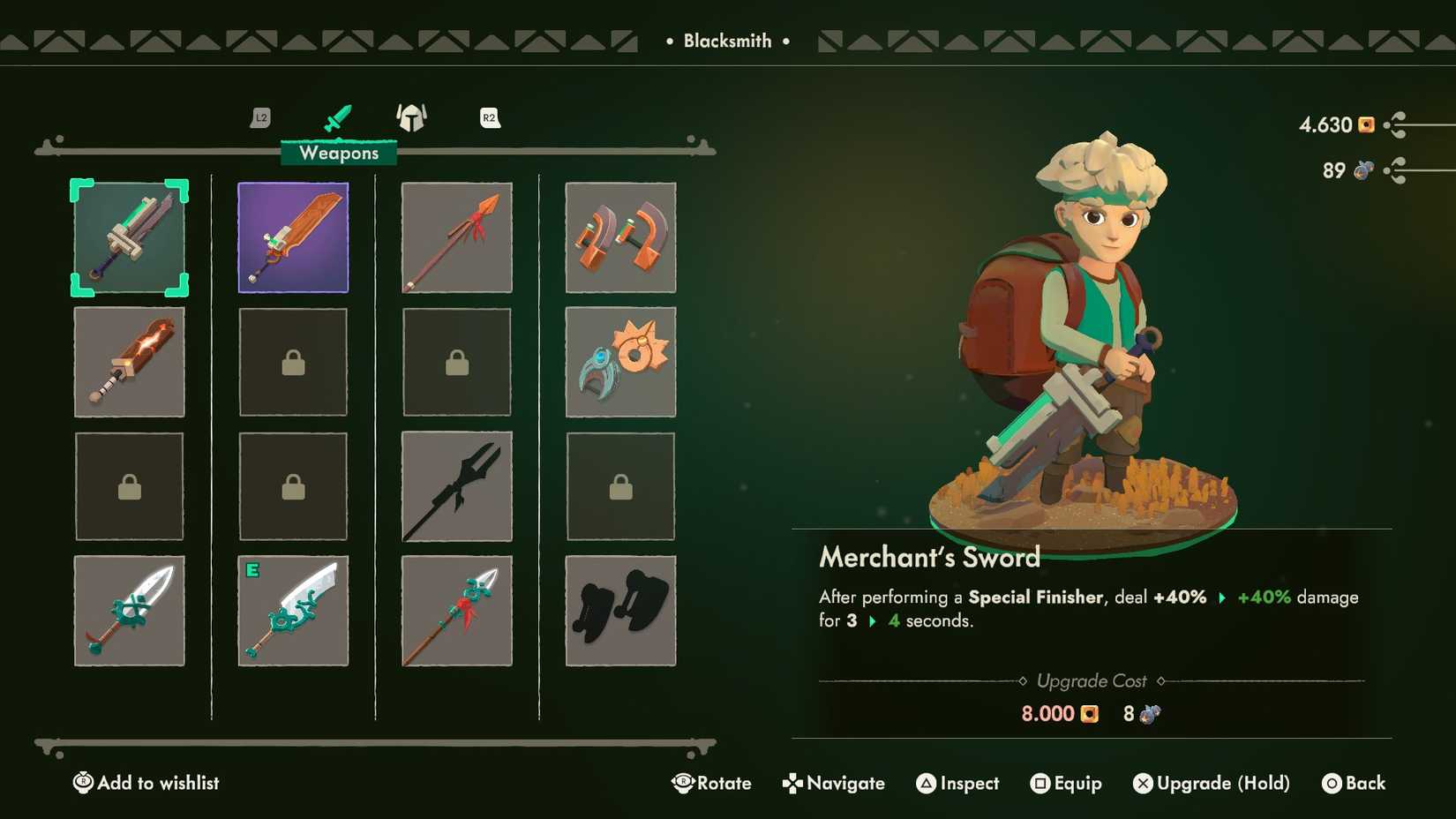 Will with a Merchant's Sword in Moonlighter 2