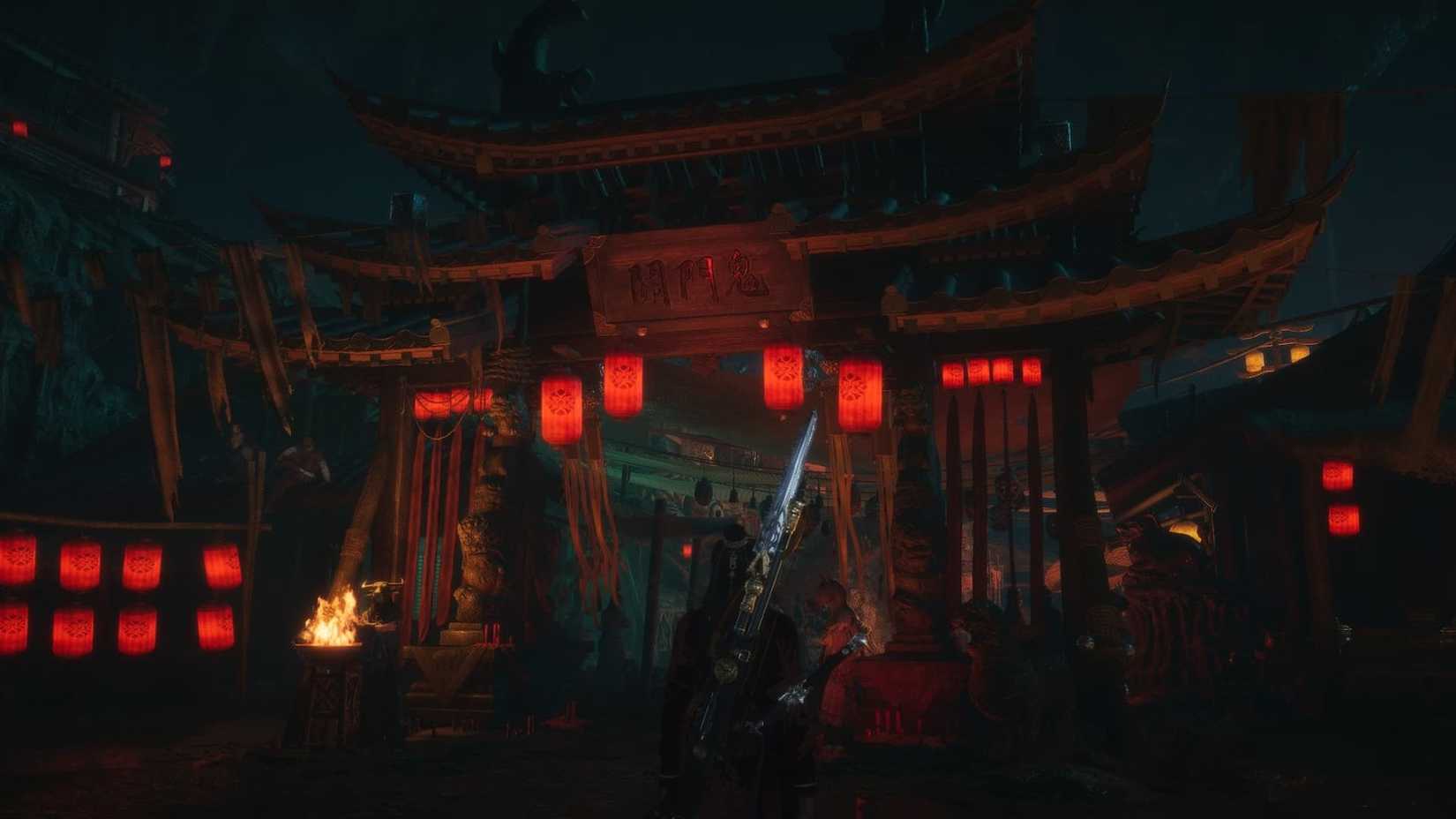 Where Winds Meet Ghostlight Market Entrance