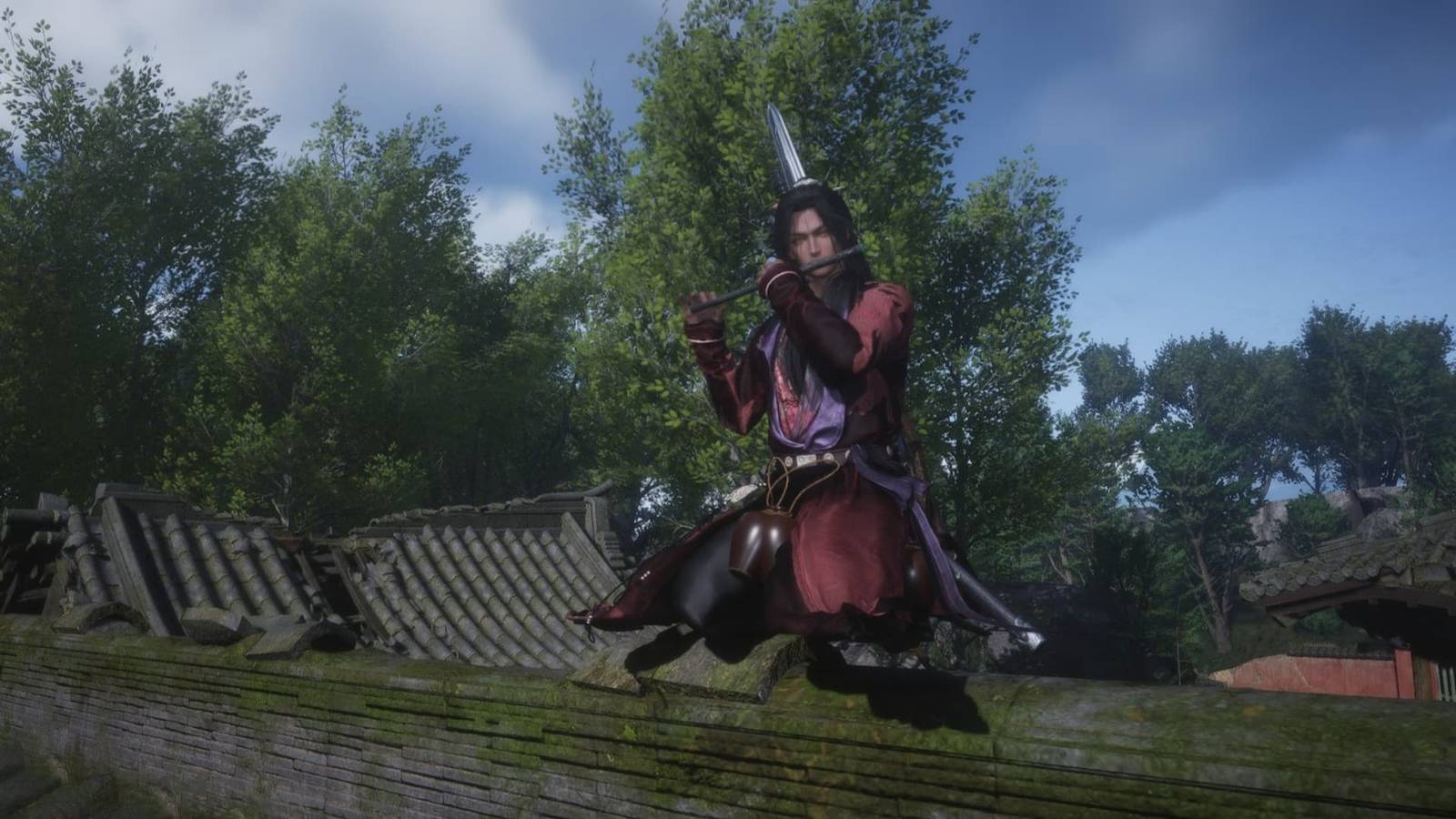 Where Winds Meet Flute pose