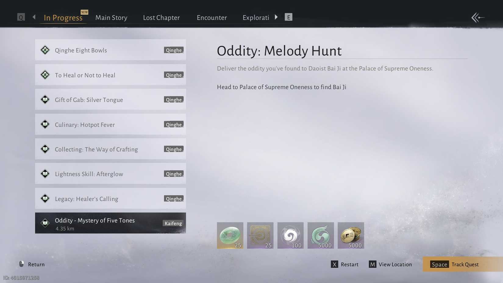 Where Winds Meet Kaifeng Oddity Quest