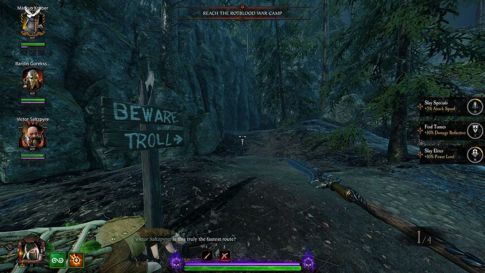 Vermintide 2 Return to the Reik Tome 1 path to cave