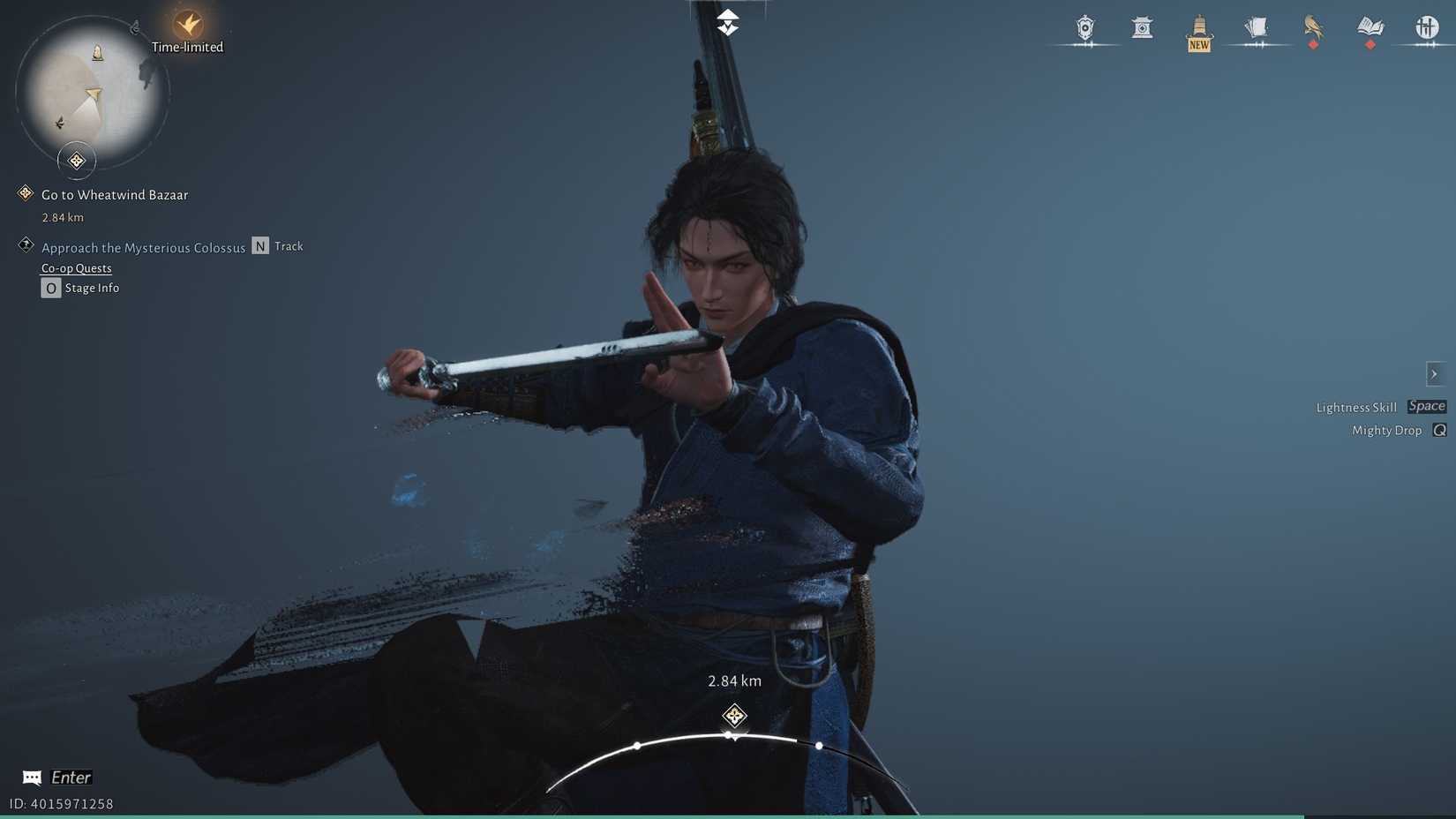 Where Winds Meet Flying with Sword