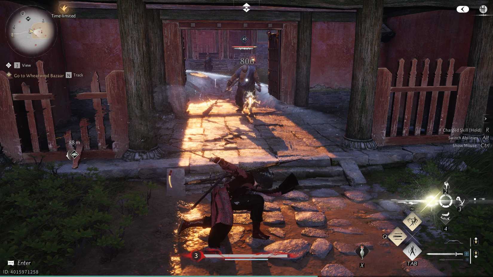 Where Winds Meet Nameless Sword Charged Heavy Attack