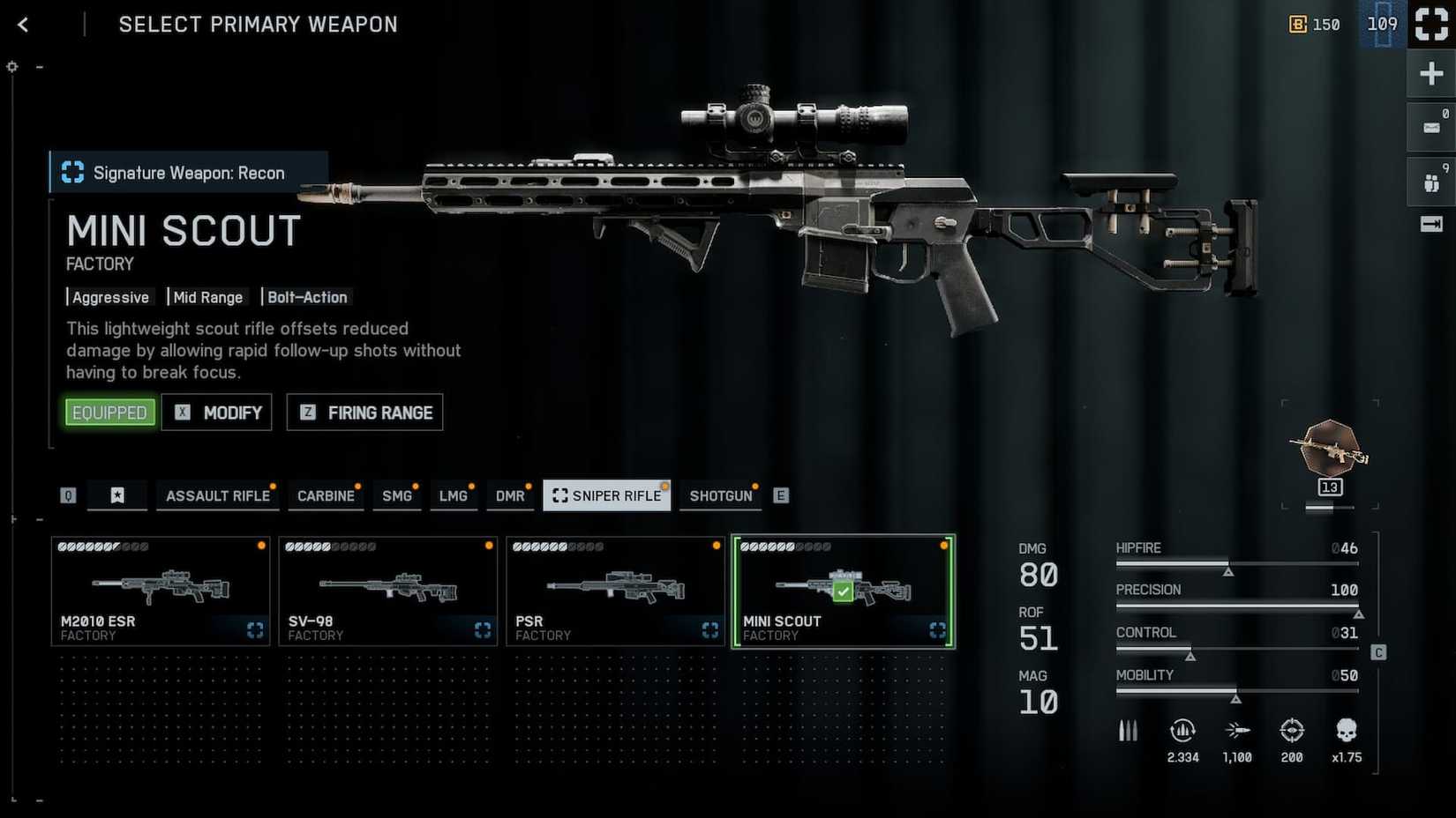 BF6 Mini Scout stats