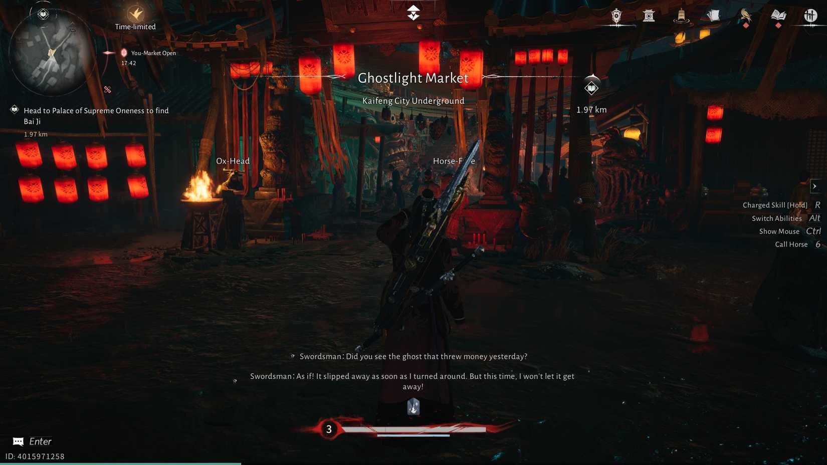 Where Winds Meet Ghostlight Market Horse Face