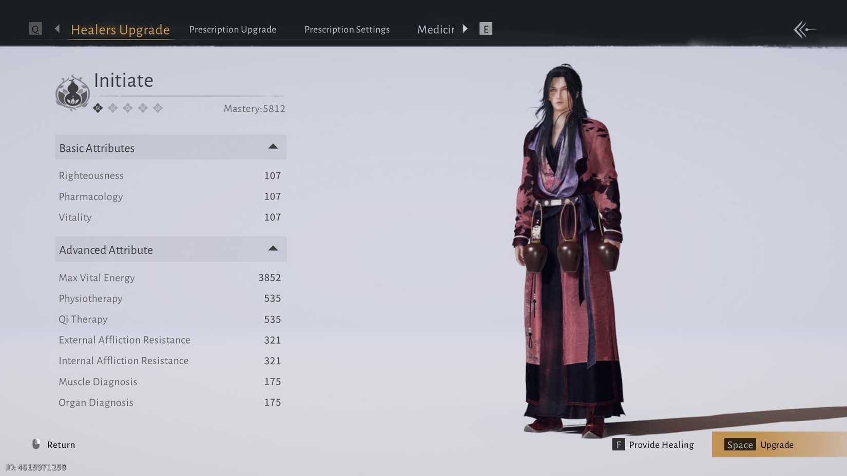 Where Winds Meet Healer Attributes