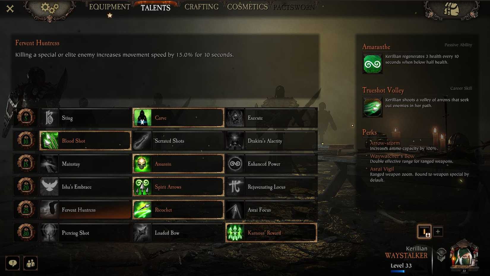 Vermintide 2 Best Waystalker Skills