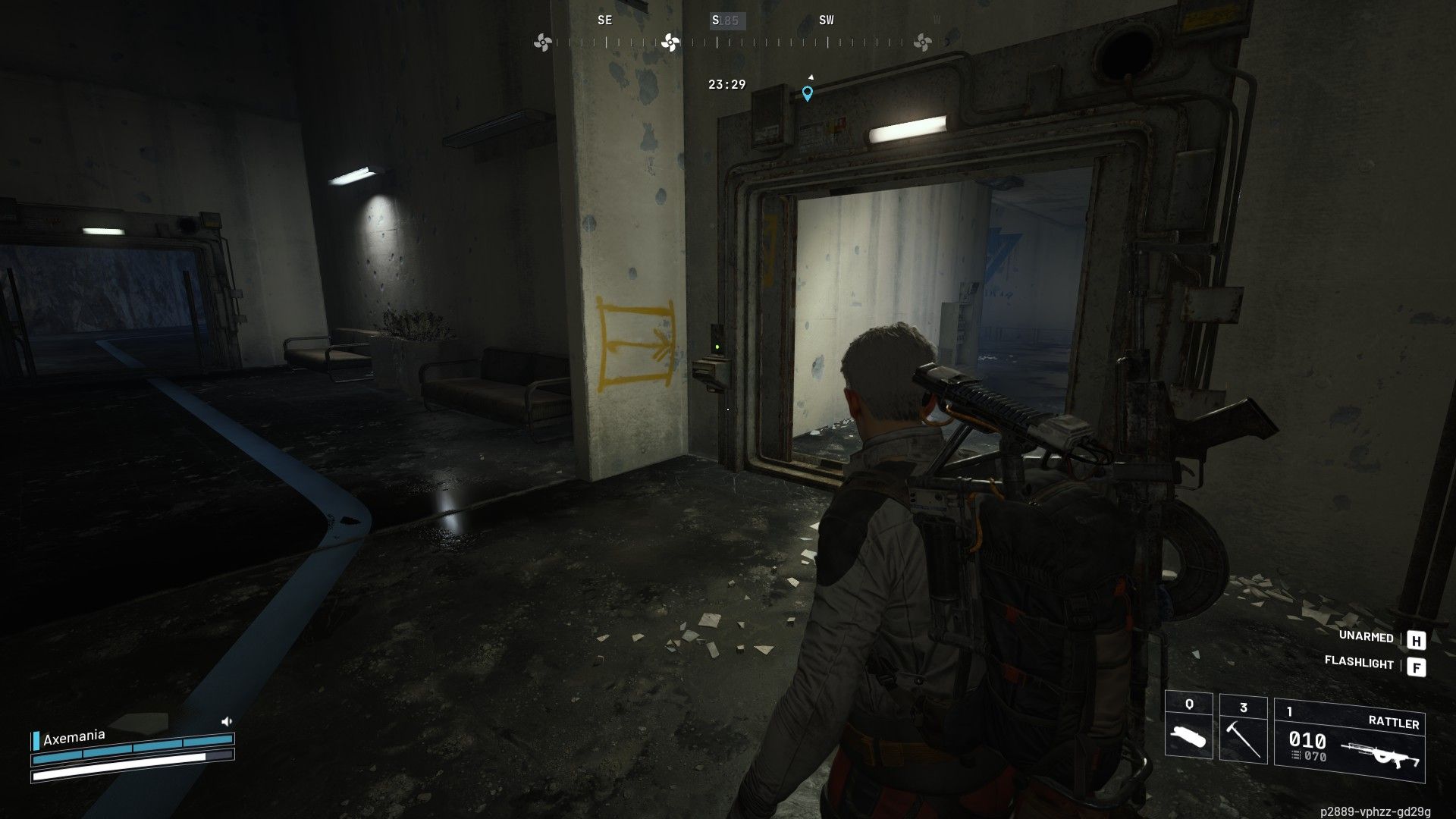 Sala de Confisco do Portão Azul dos Invasores da ARC - Marcação 1