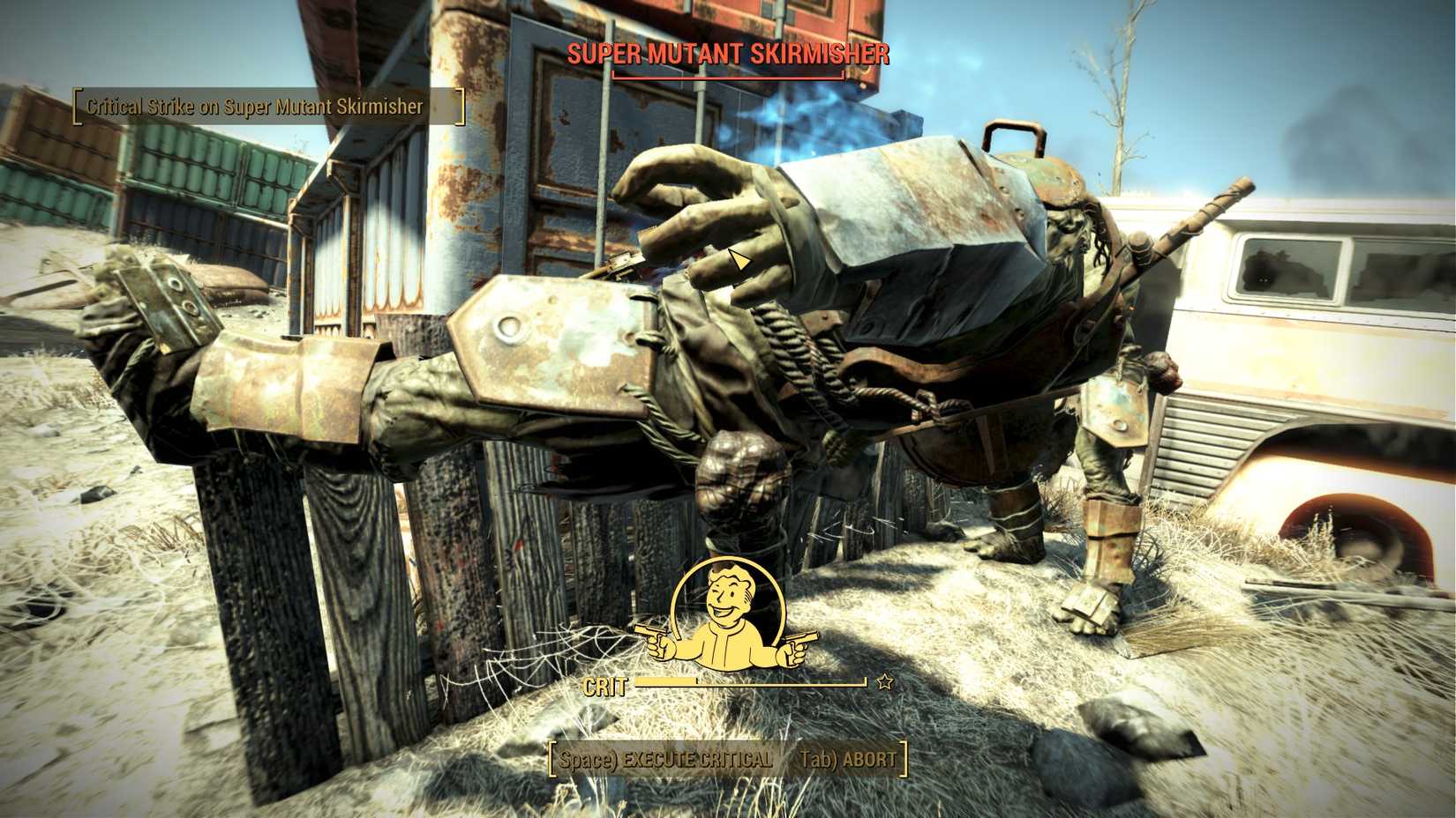 FO4 Super Mutant VATS Kill