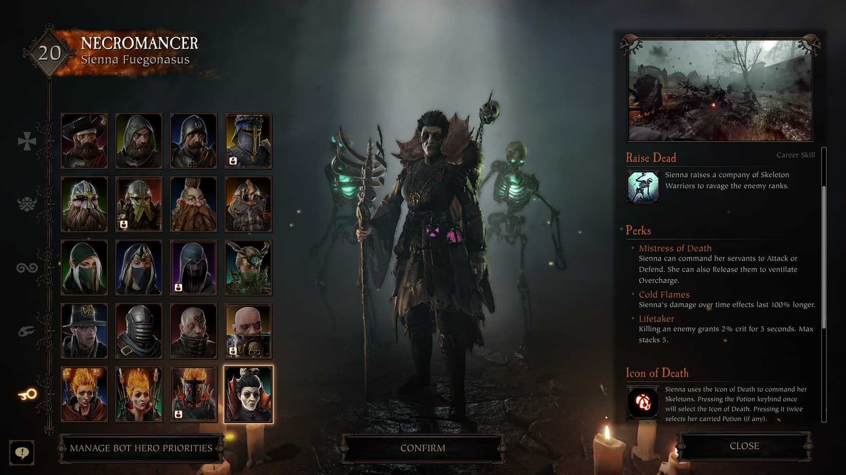 Vermintide 2 Necromancer Sienna