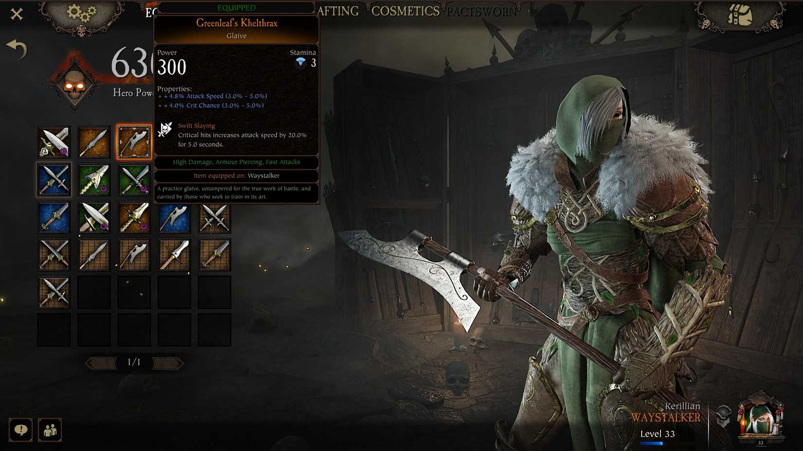 Vermintide 2 Kerillian Waystalker Glaive