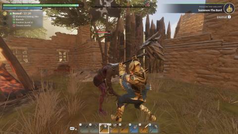 Enshrouded Merciless Attack with hammer