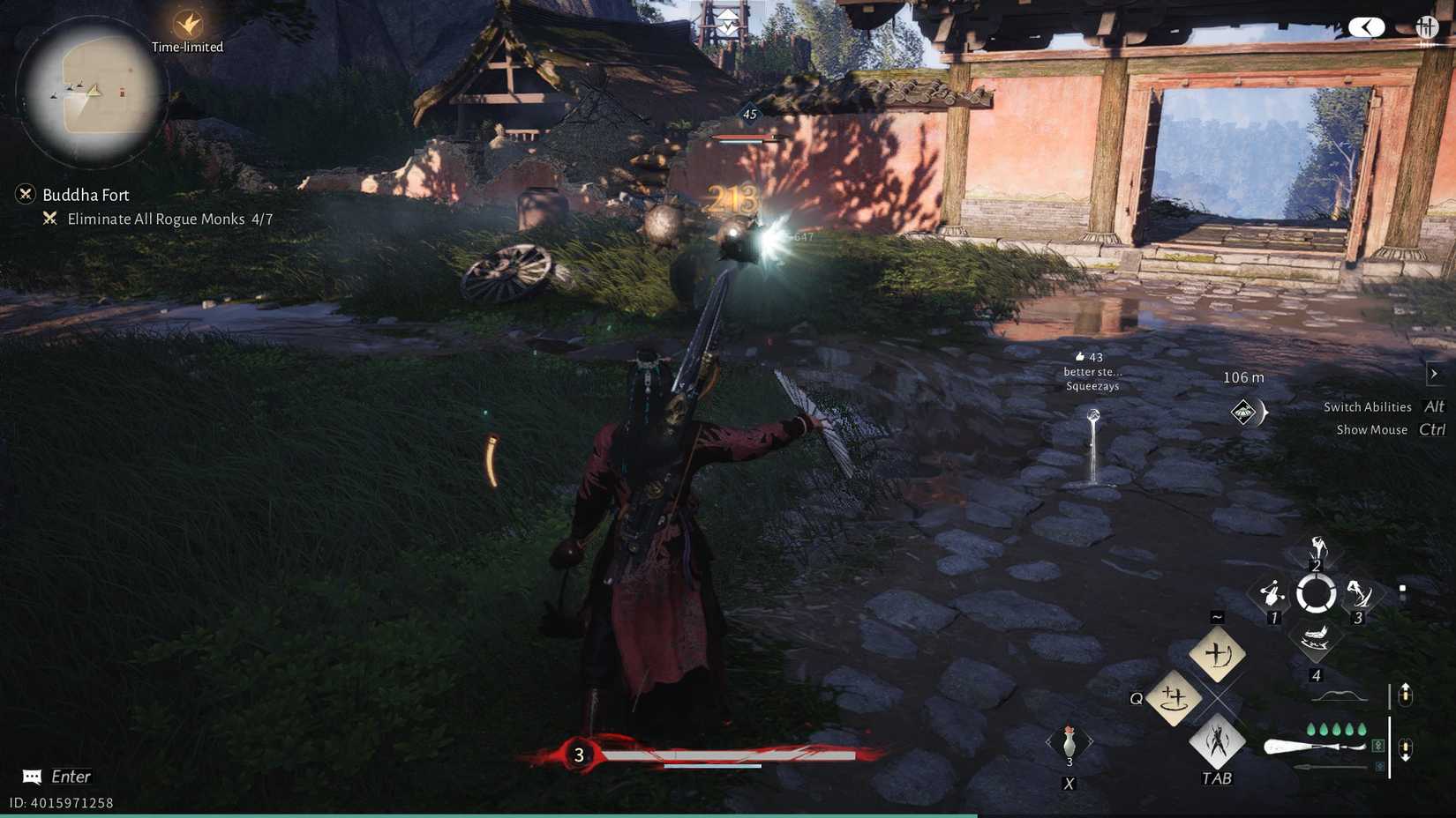 Where Winds Meet Panacea Fan Basic Attack