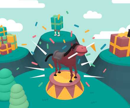 A horse in What the Golf