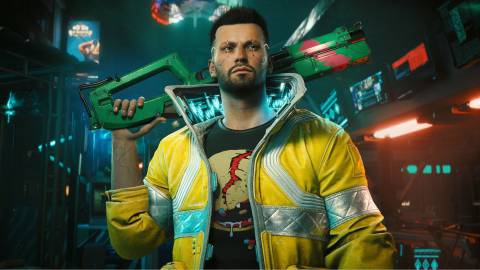 A playable character with David Martinez' jacket - Cyberpunk 2077