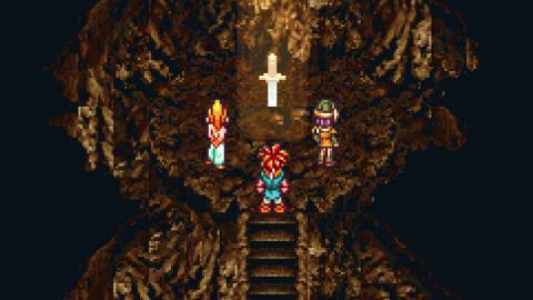 A scene featuring characters by the Masamune in Chrono Trigger