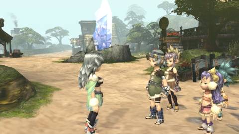 A scene featuring characters in Final Fantasy Crystal Chronicles