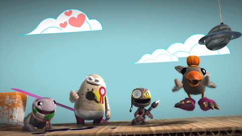 A scene featuring characters in LittleBigPlanet 3