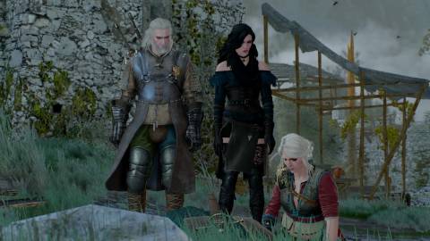 A scene featuring characters in The Witcher 3 Wild Hunt