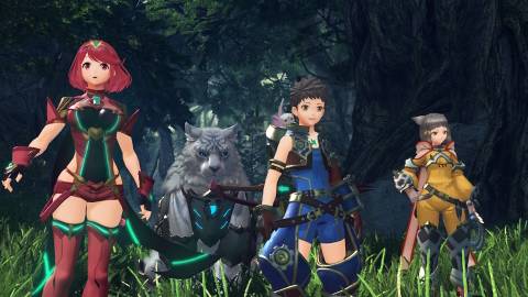 A scene featuring characters in Xenoblade Chronicles 2