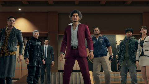 A scene featuring characters in Yakuza Like A Dragon