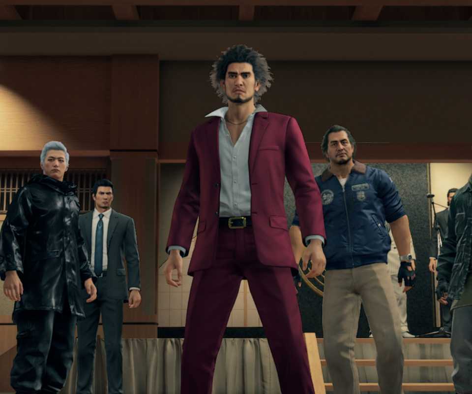 A scene featuring characters in Yakuza Like A Dragon