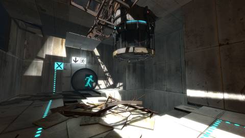 A test chamber in Portal 2