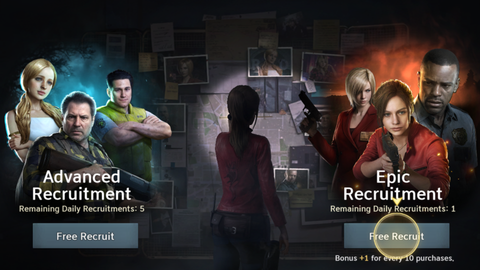 Advanced Recruitment Free Draws RE Survival Unit