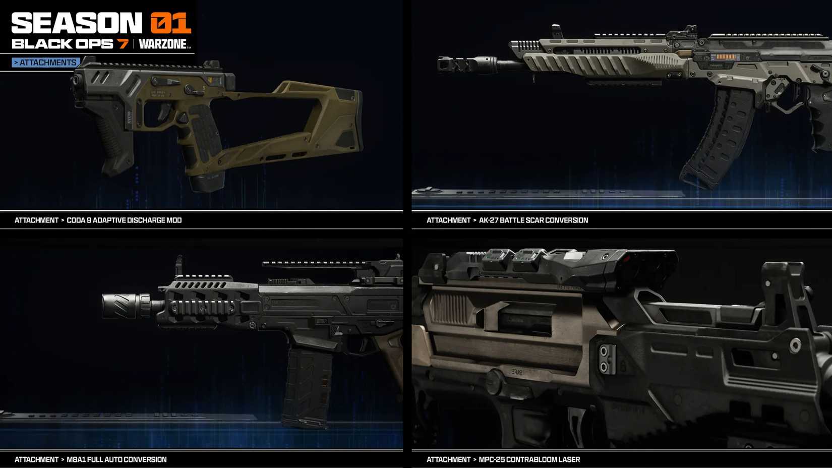 All Season 1 Attachments in Black Ops 7 and Warzone