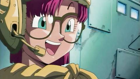 An anime cutscene featuring Lucca in Chrono Trigger