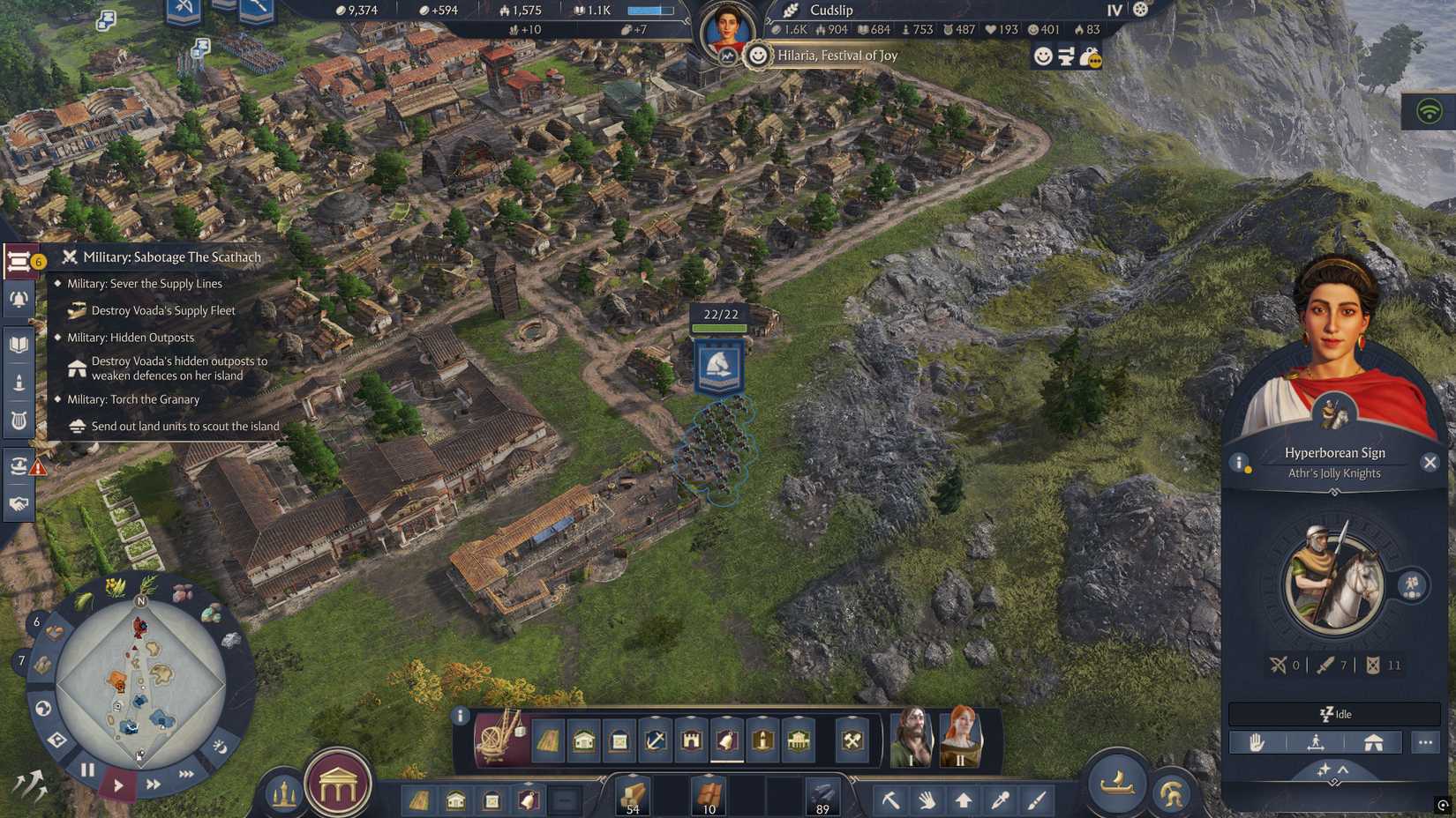 anno-117-pax-romana-a-beast-of-lore-quest-where-find-majestic-beast-athr-court - find athr jolly knight at the city