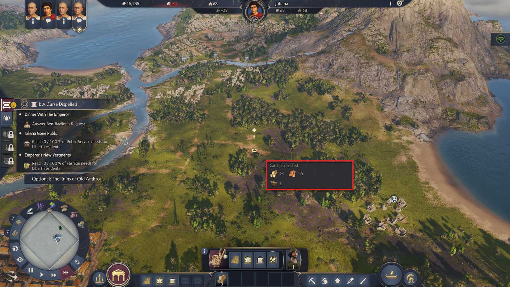 anno-117-pax-romana-a-beast-of-lore-quest-where-find-majestic-beast-athr-court - where to find brazen bull location