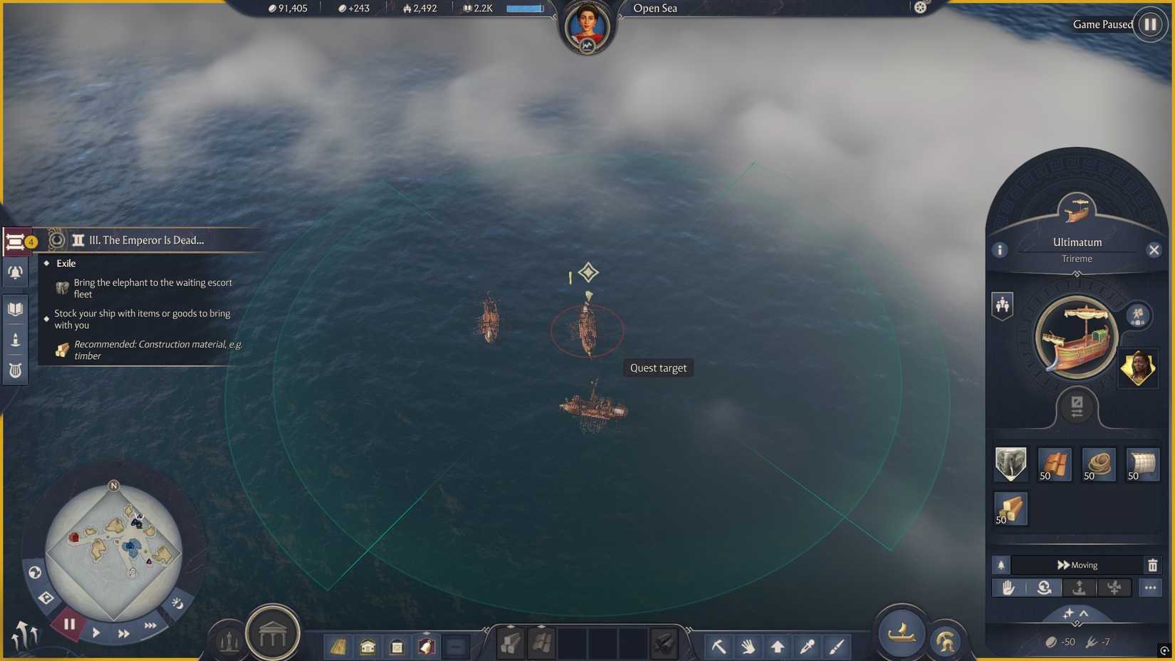 anno-117-pax-romana-campaign-how-long-to-beat-hltb-campaign-walthrough - bring elephant to escort party