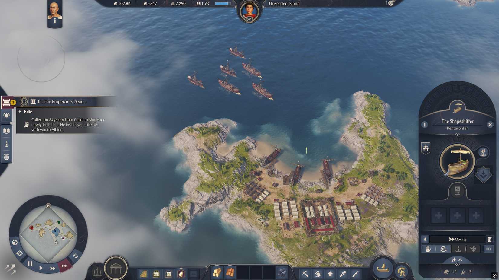 anno-117-pax-romana-campaign-how-long-to-beat-hltb-campaign-walthrough - collect elephant