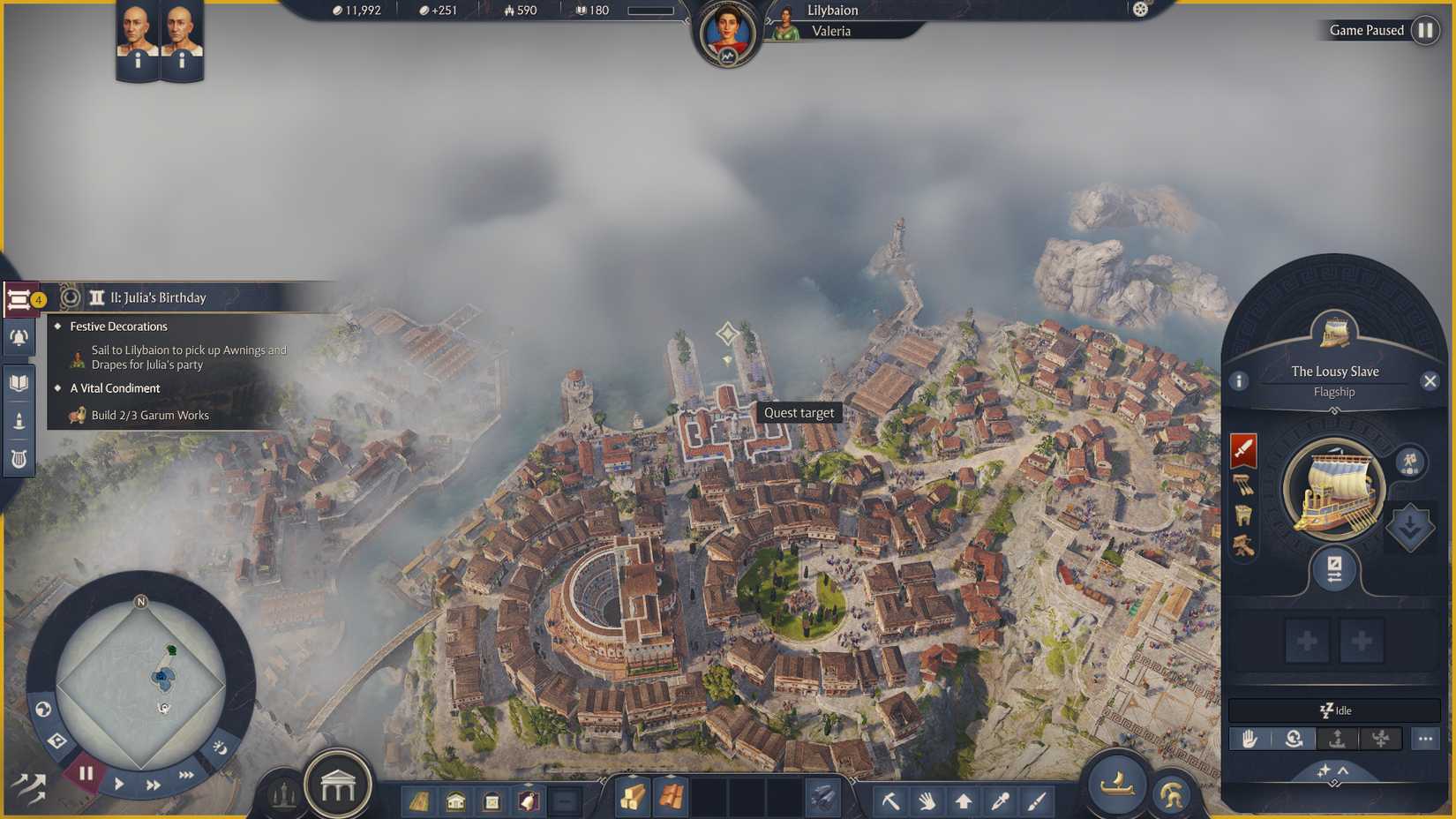anno-117-pax-romana-campaign-how-long-to-beat-hltb-campaign-walthrough - sail to lilybaion and get drapes