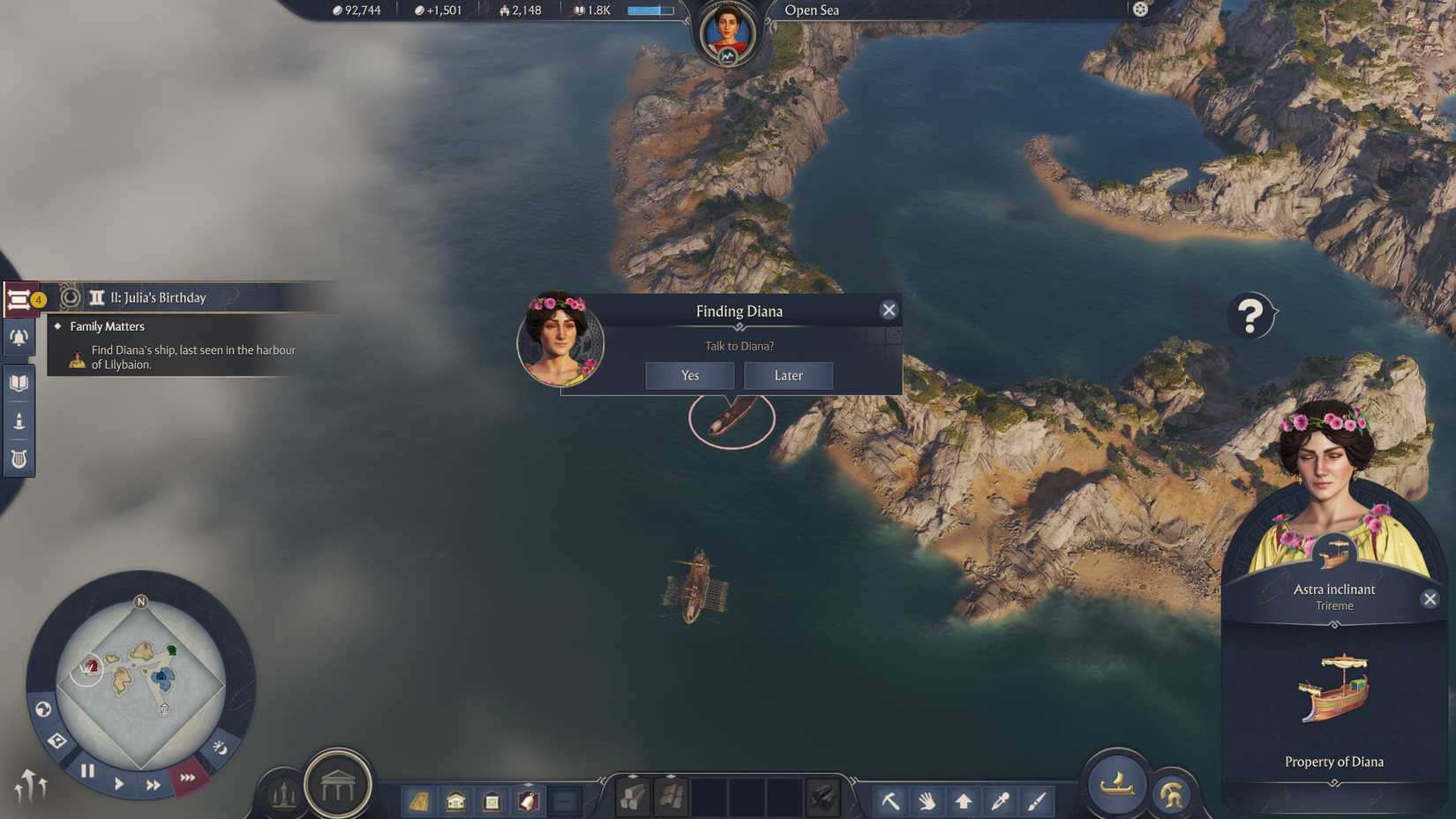 anno-117-pax-romana-campaign-how-long-to-beat-hltb-campaign-walthrough - talk to diana